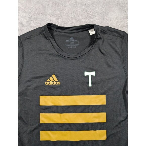 Adidas T Shirt Womens Size Medium Black Portland Timbers MLS Teamwear Soccer - Picture 2 of 7